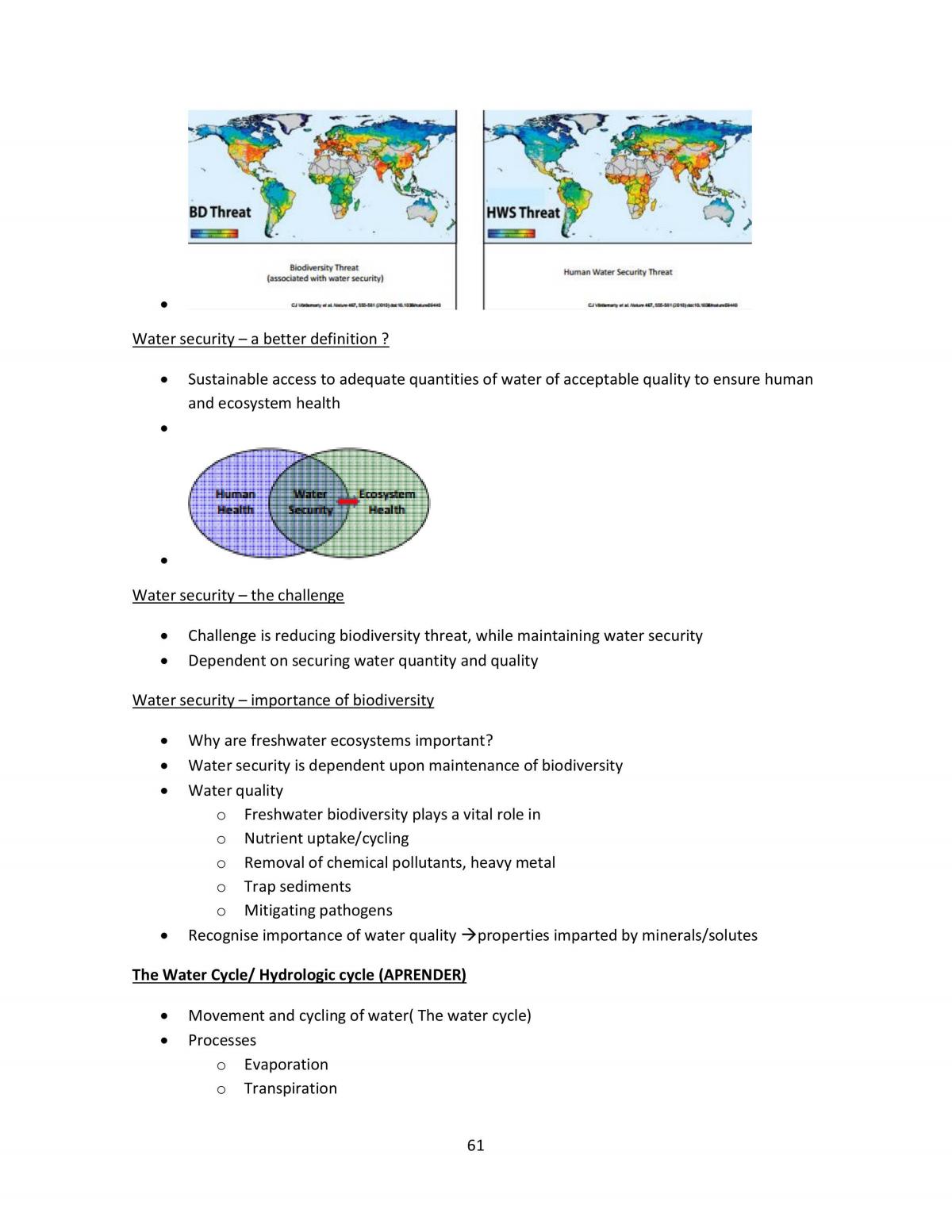 Summary of all BIOL1030 Lectures  - Page 61
