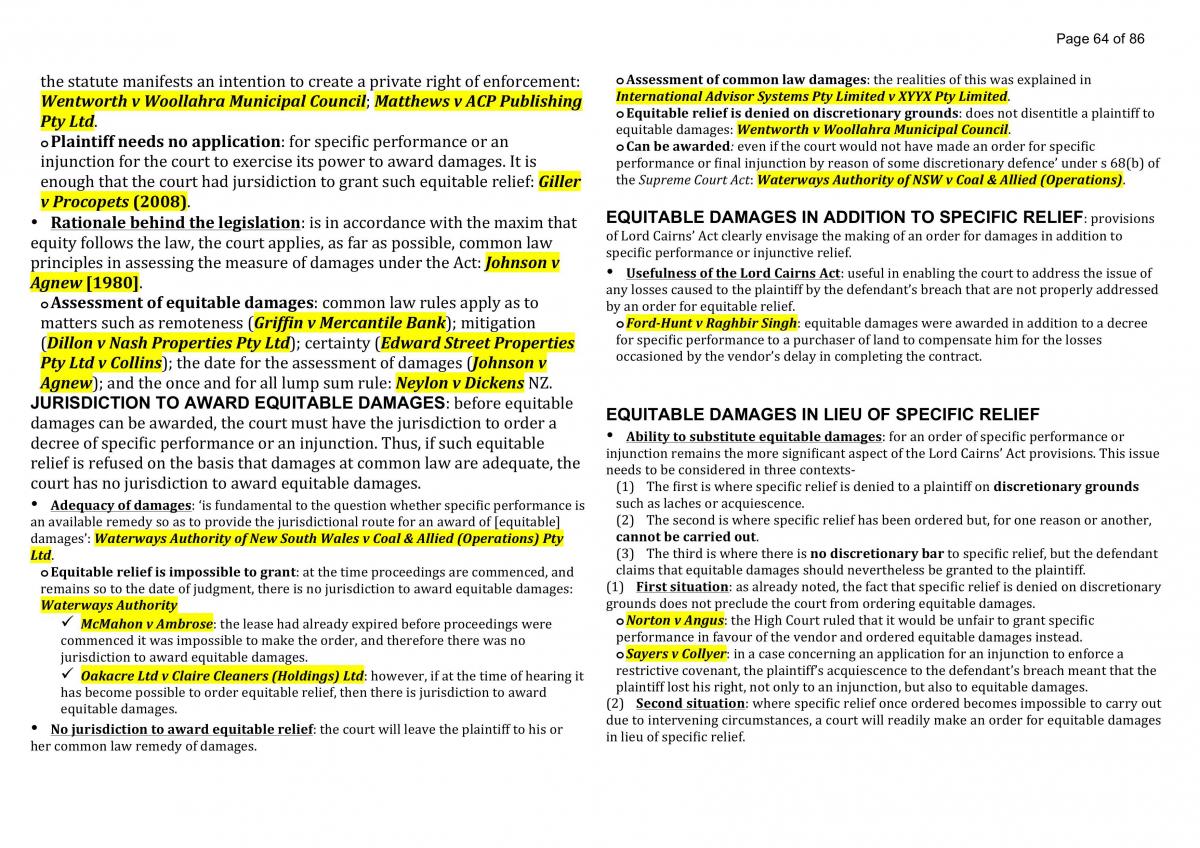 Remedies Notes  - Page 64