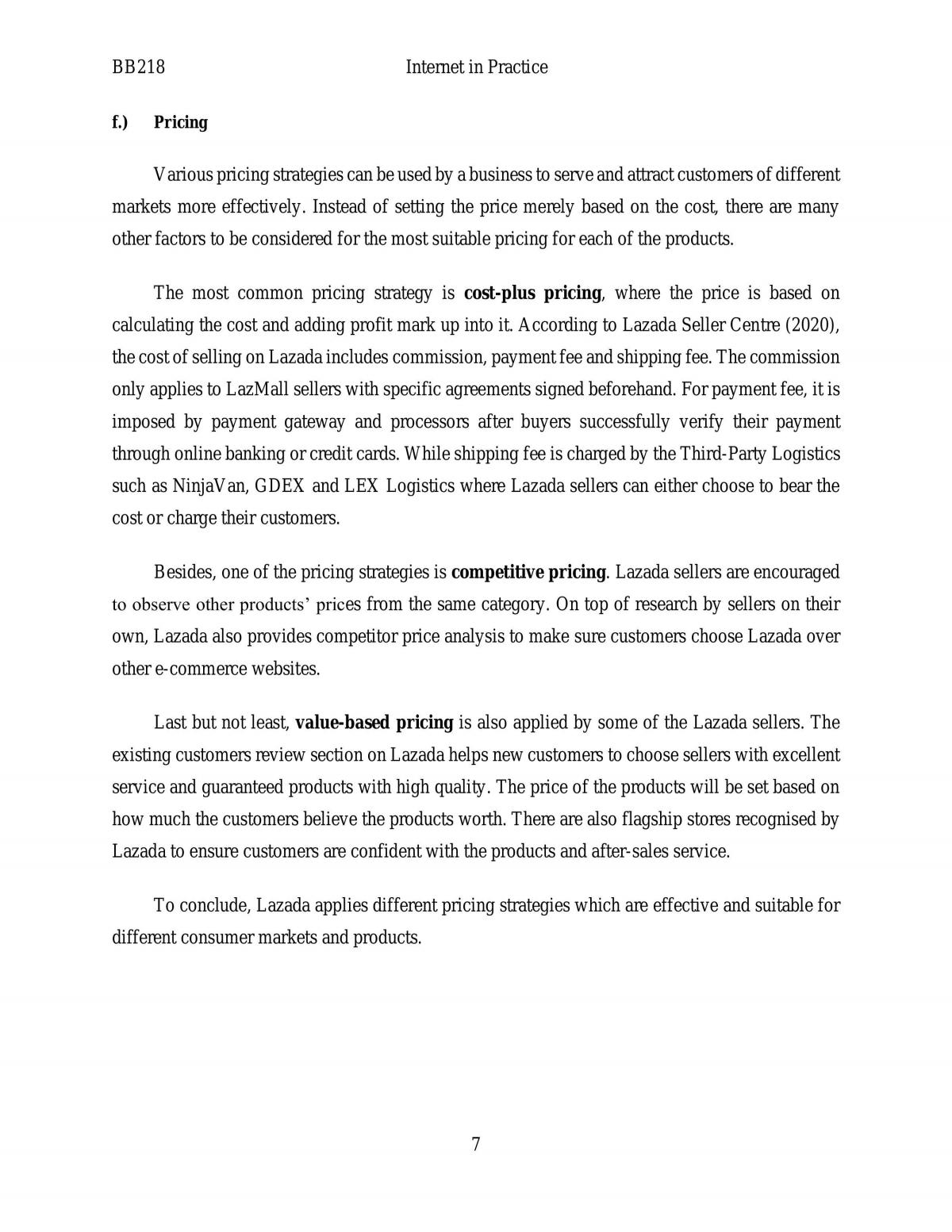 BB218 Internet in Practice (Lazada) - Page 8