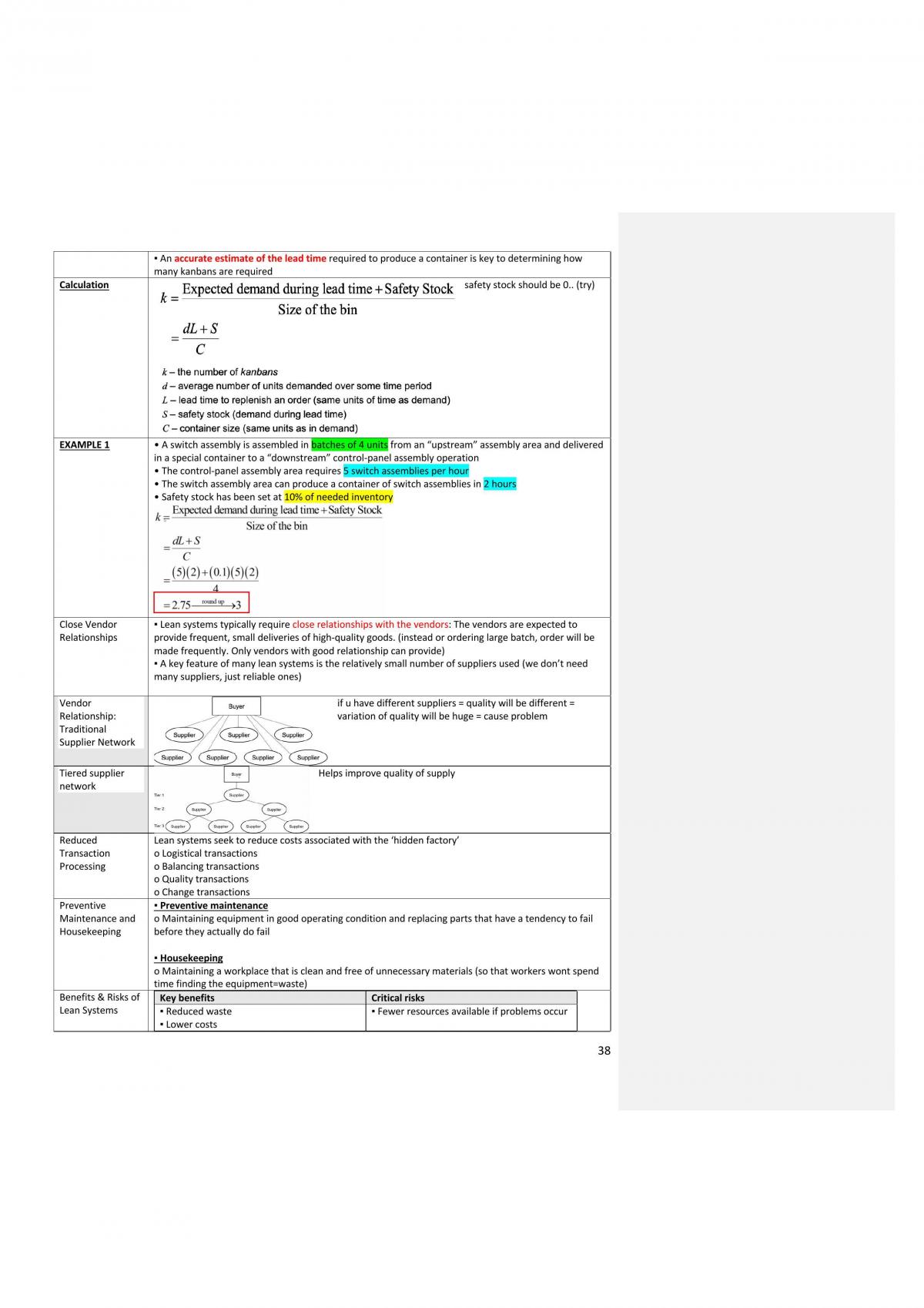 Operations DAO2703 Notes - Page 38