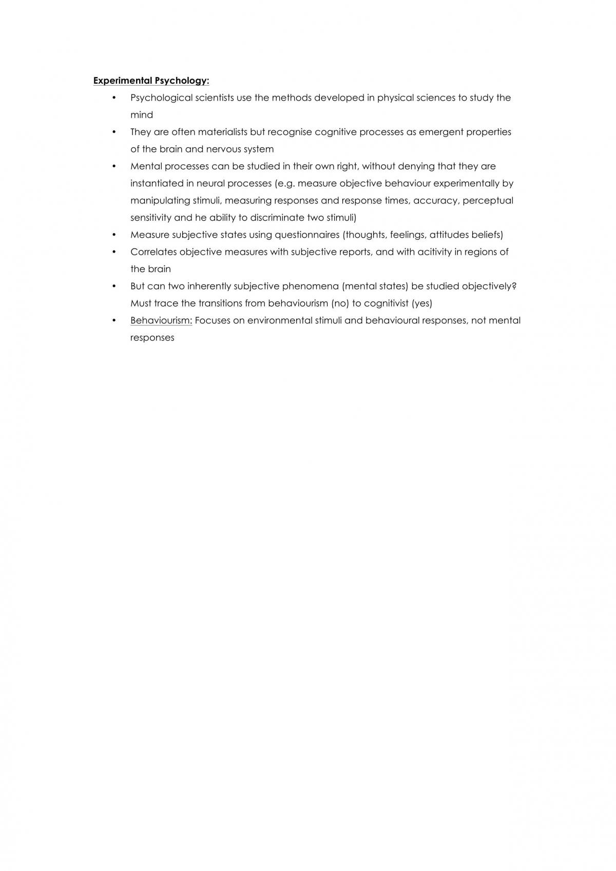 Mind, Brain & Behaviour I Notes - Page 45