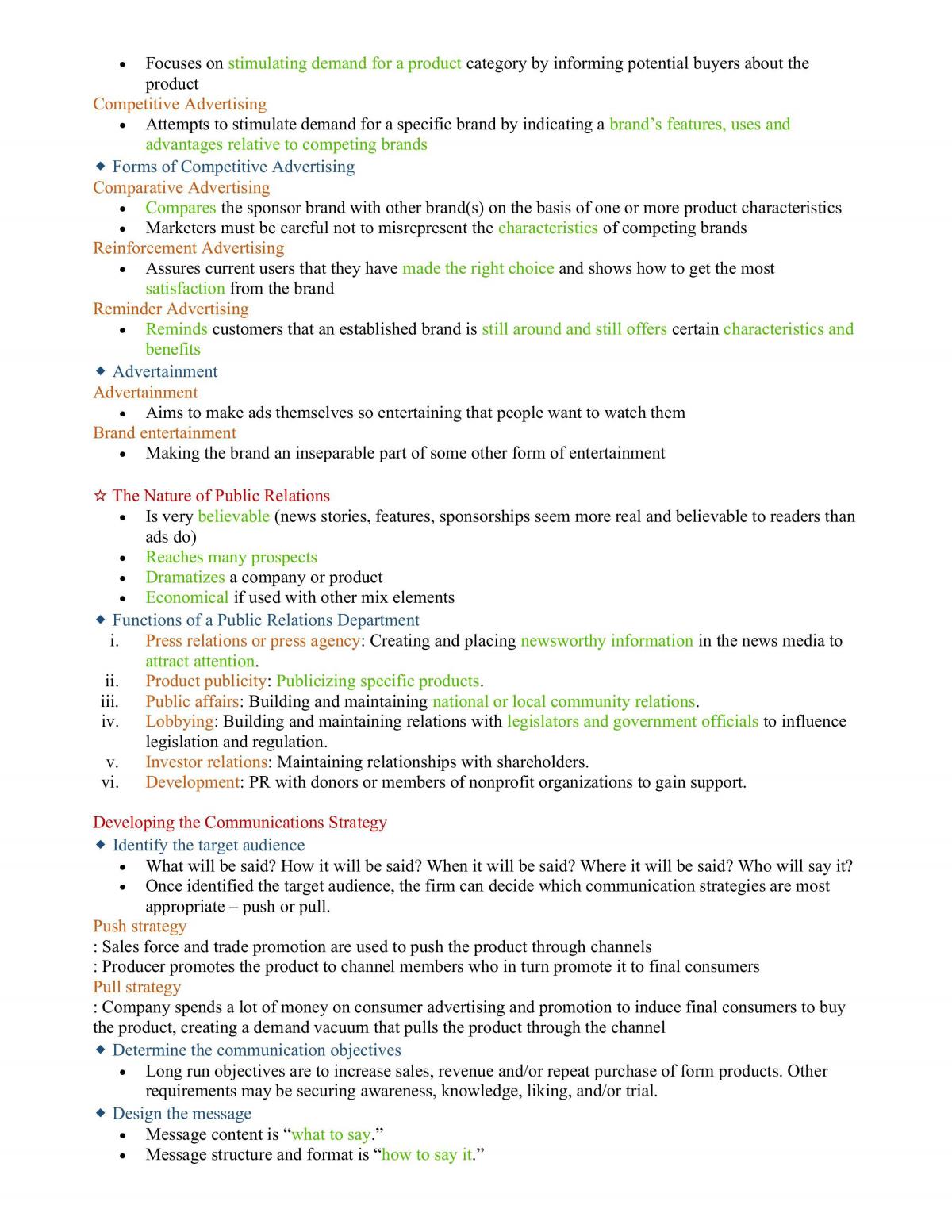 Principles of Marketing Notes - Page 36