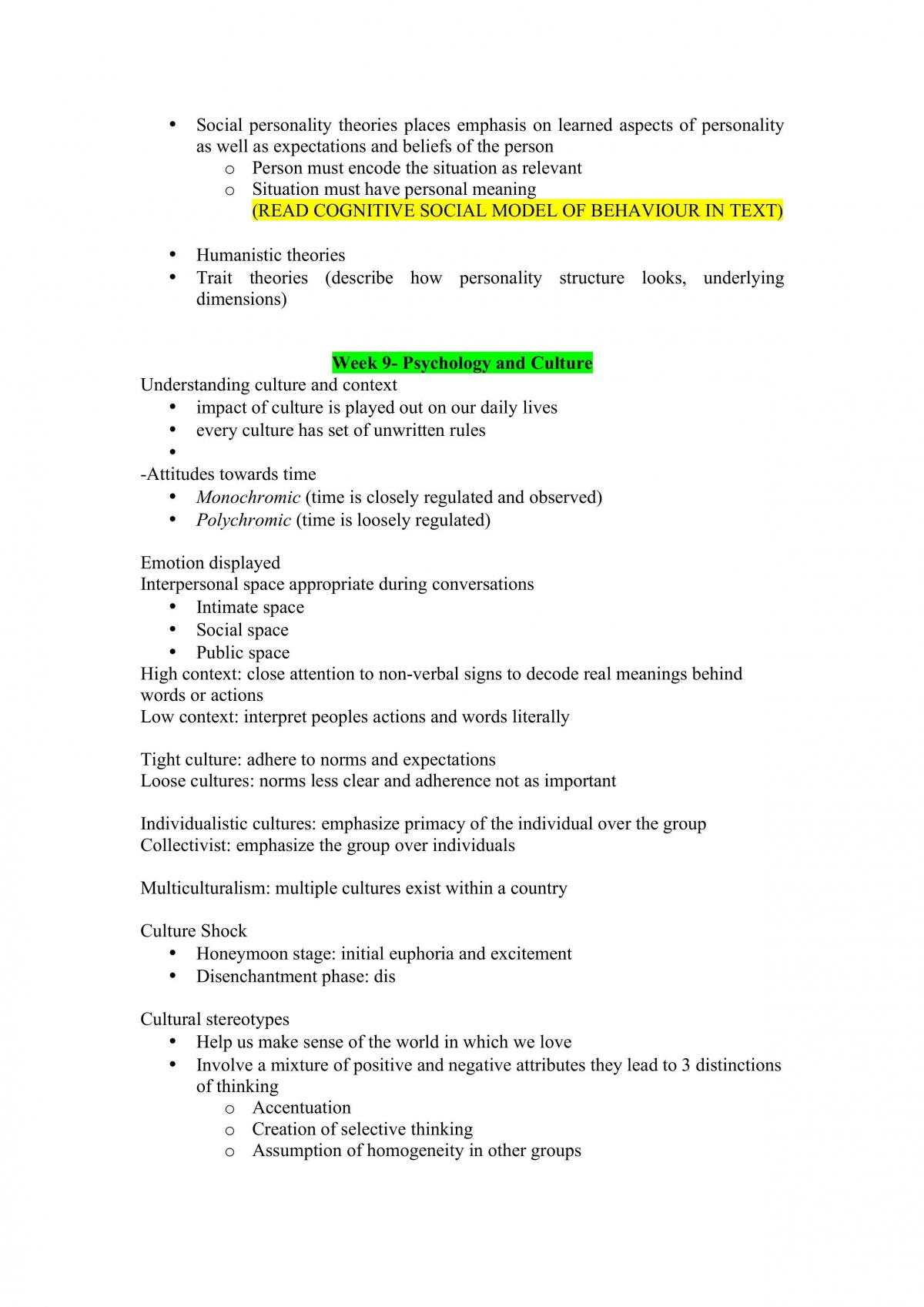 Foundational Psychology Notes - Page 15