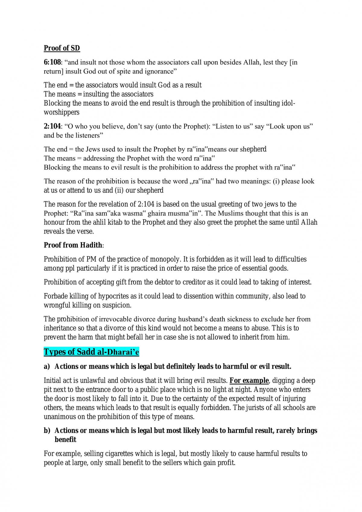 Islamic 1 Notes - Page 25