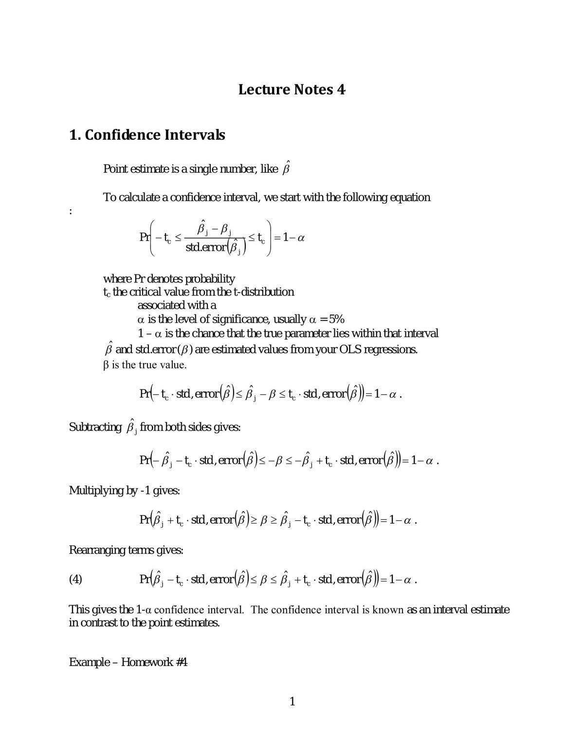 Data Analysis and Economic Forecasting Notes - Page 38