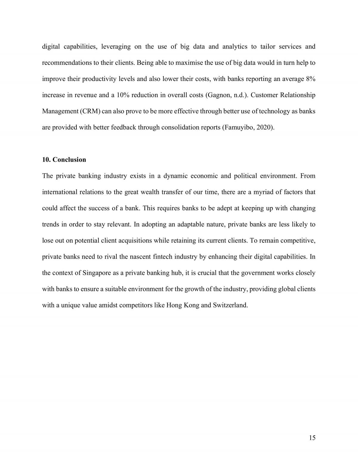 Report on Private Banking - Page 15