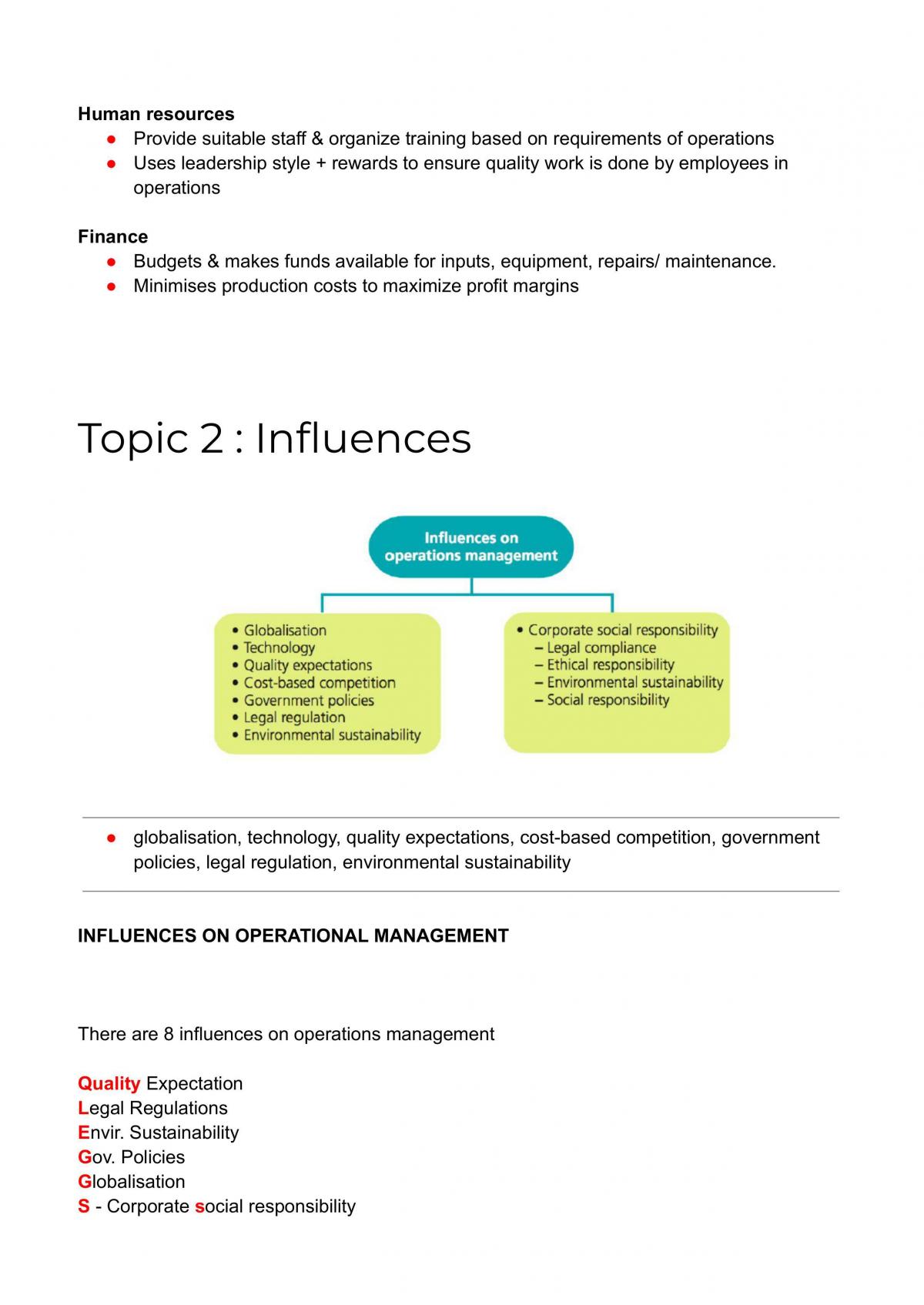 HSC Topic 1 - Operations - Page 5