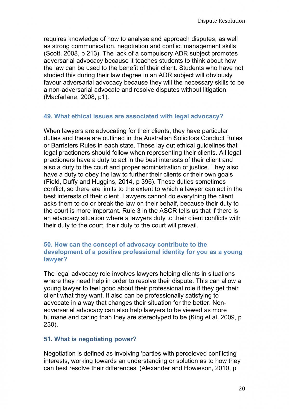 Dispute Resolution Notes - Page 20