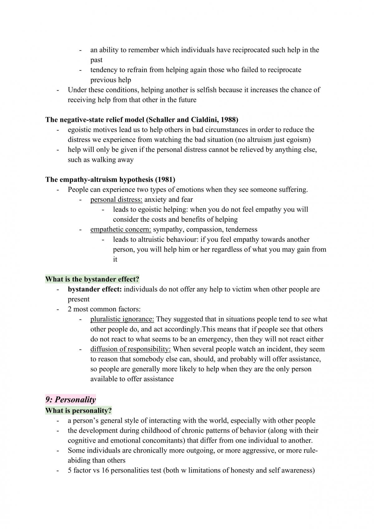PSYC 1F90 Summary - Page 25