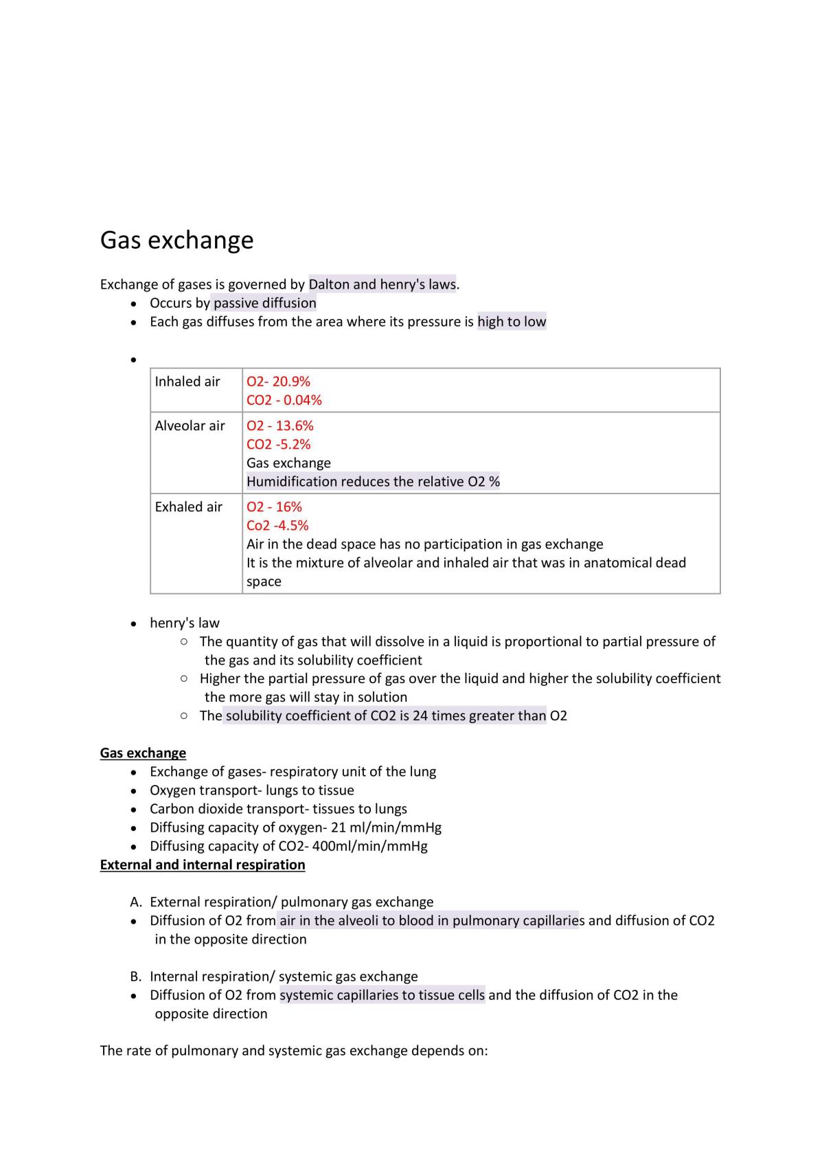 Respiratory System Notes - Page 25