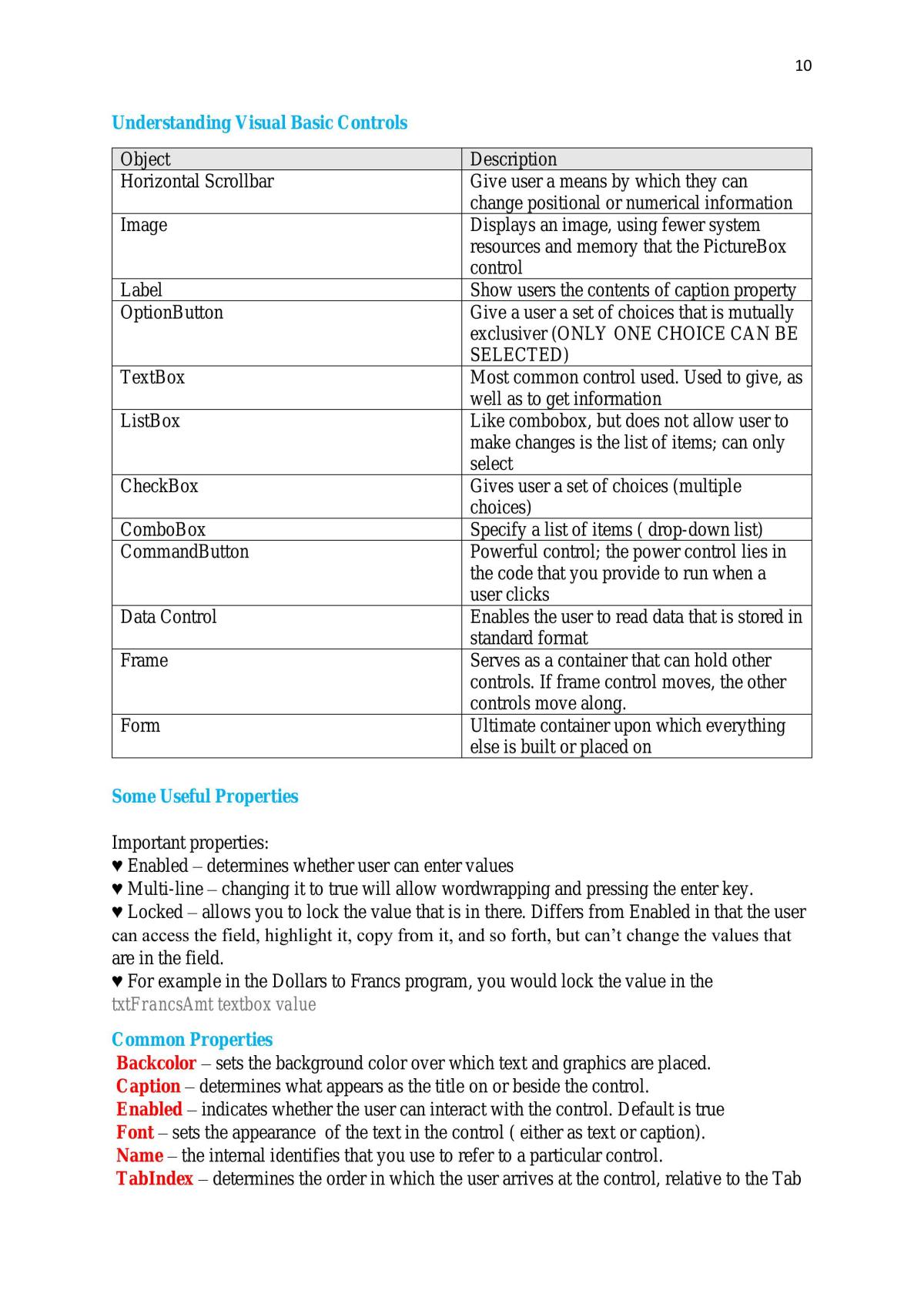 Basic Programming Notes - Page 10