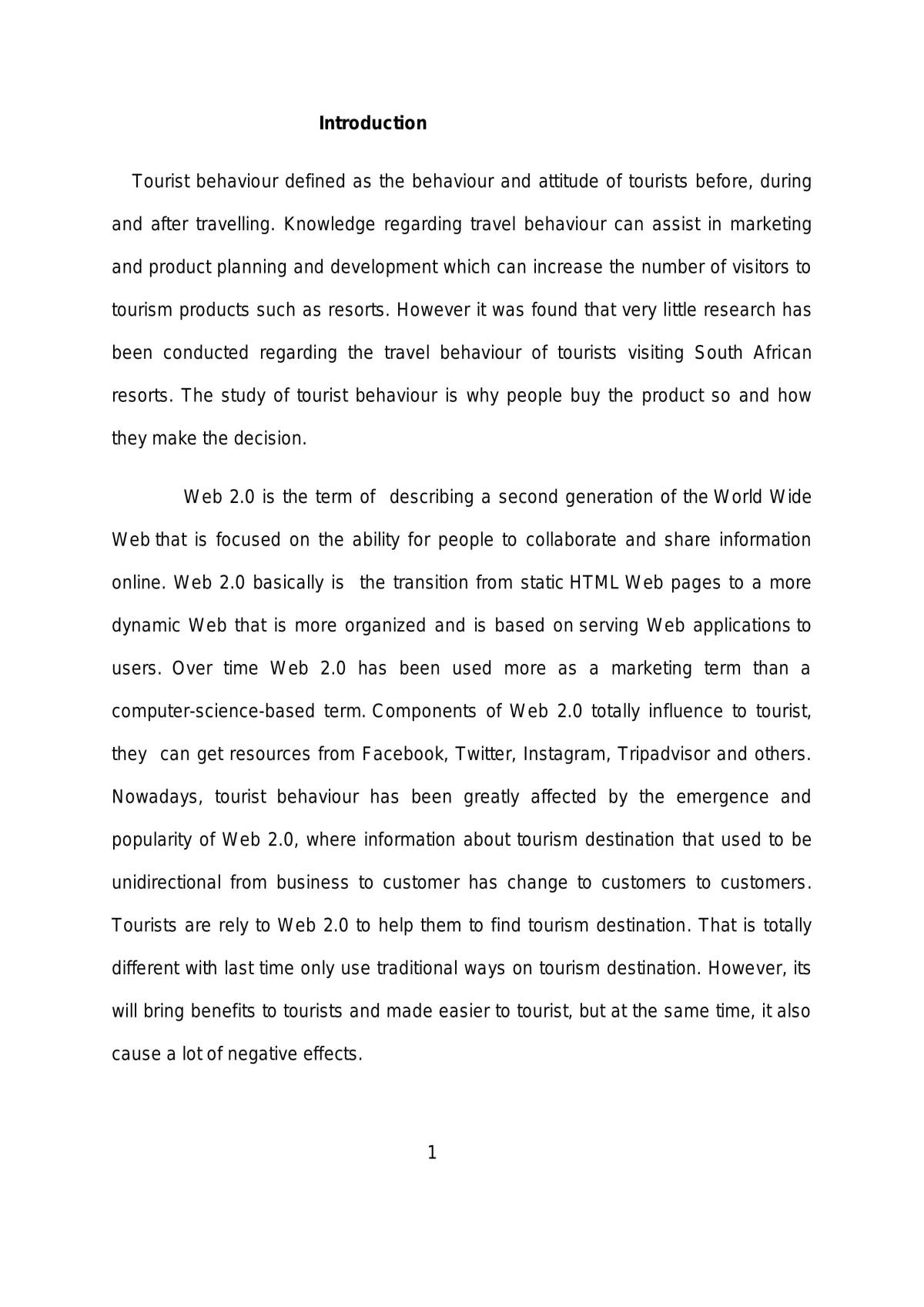 Behaviour of Tourist - Page 3