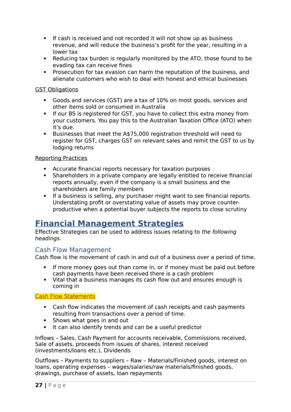 Financial Management Notes - Page 27