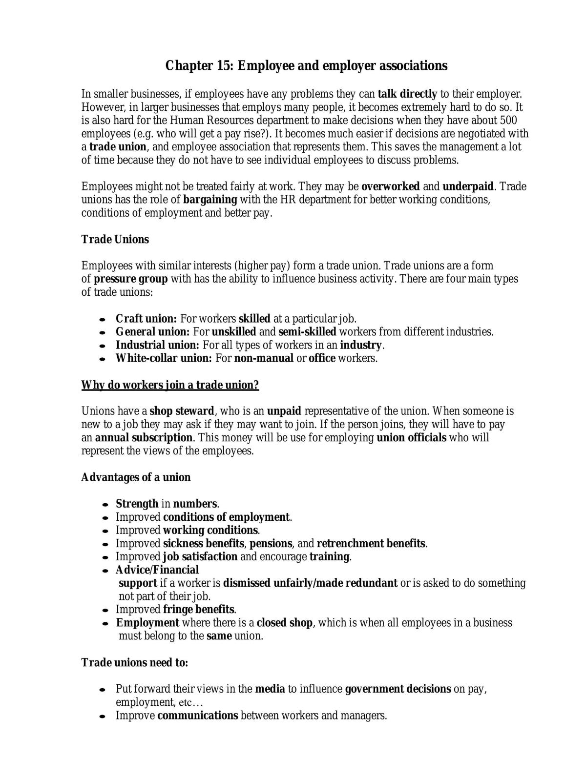 Business Studies Revision Notes - Page 72