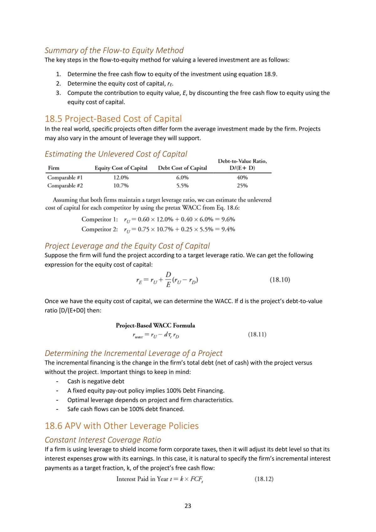 Intro to Finance Notes - Page 23