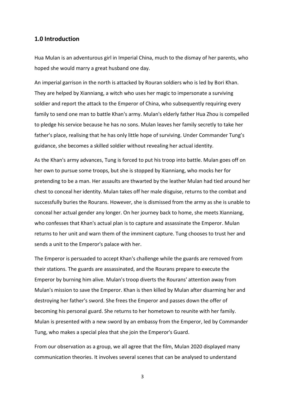 A Communication Theory Analysis on Mulan 2020 - Page 3