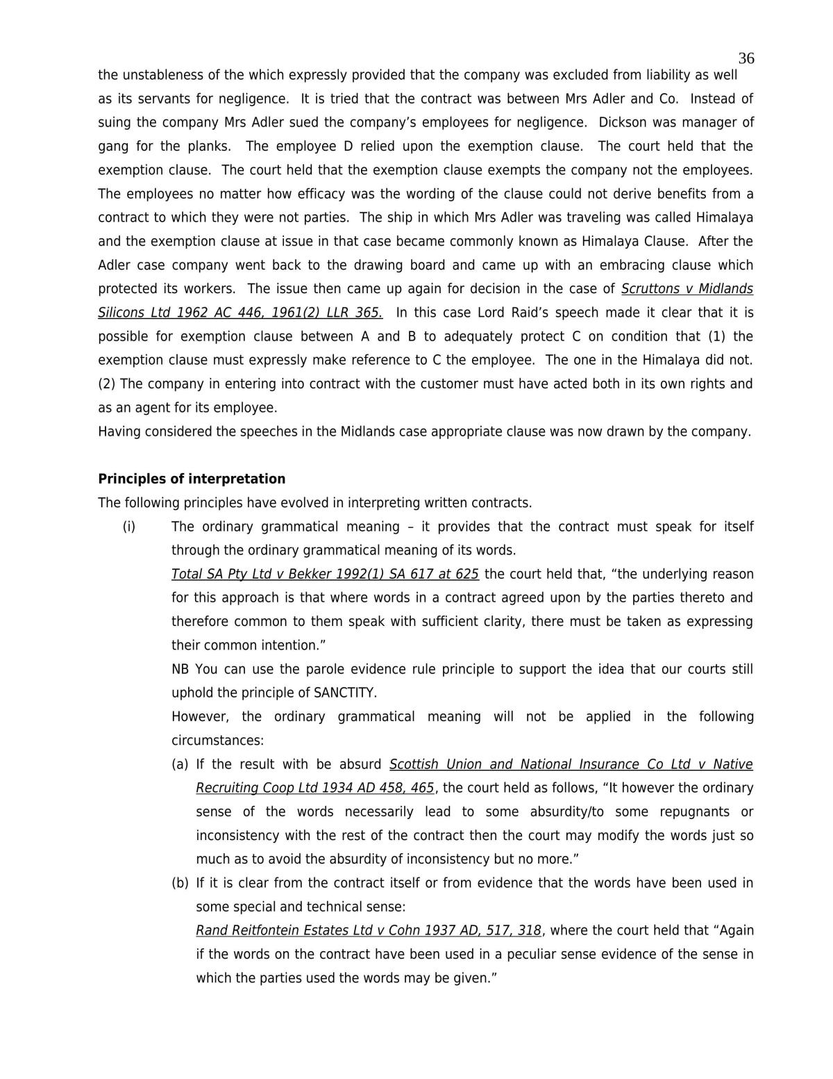 Contract Law Notes - Page 36
