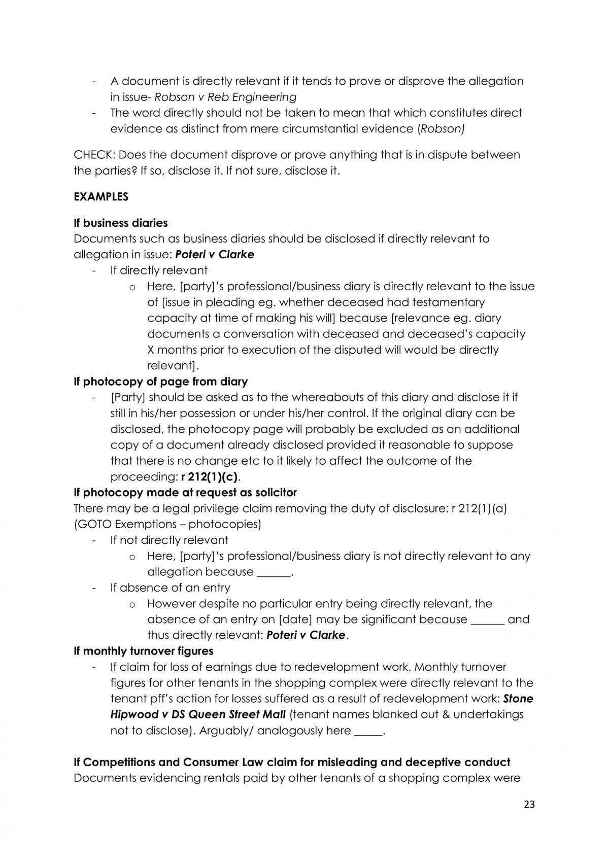 Civil Procedure Final Exam Notes - Page 23