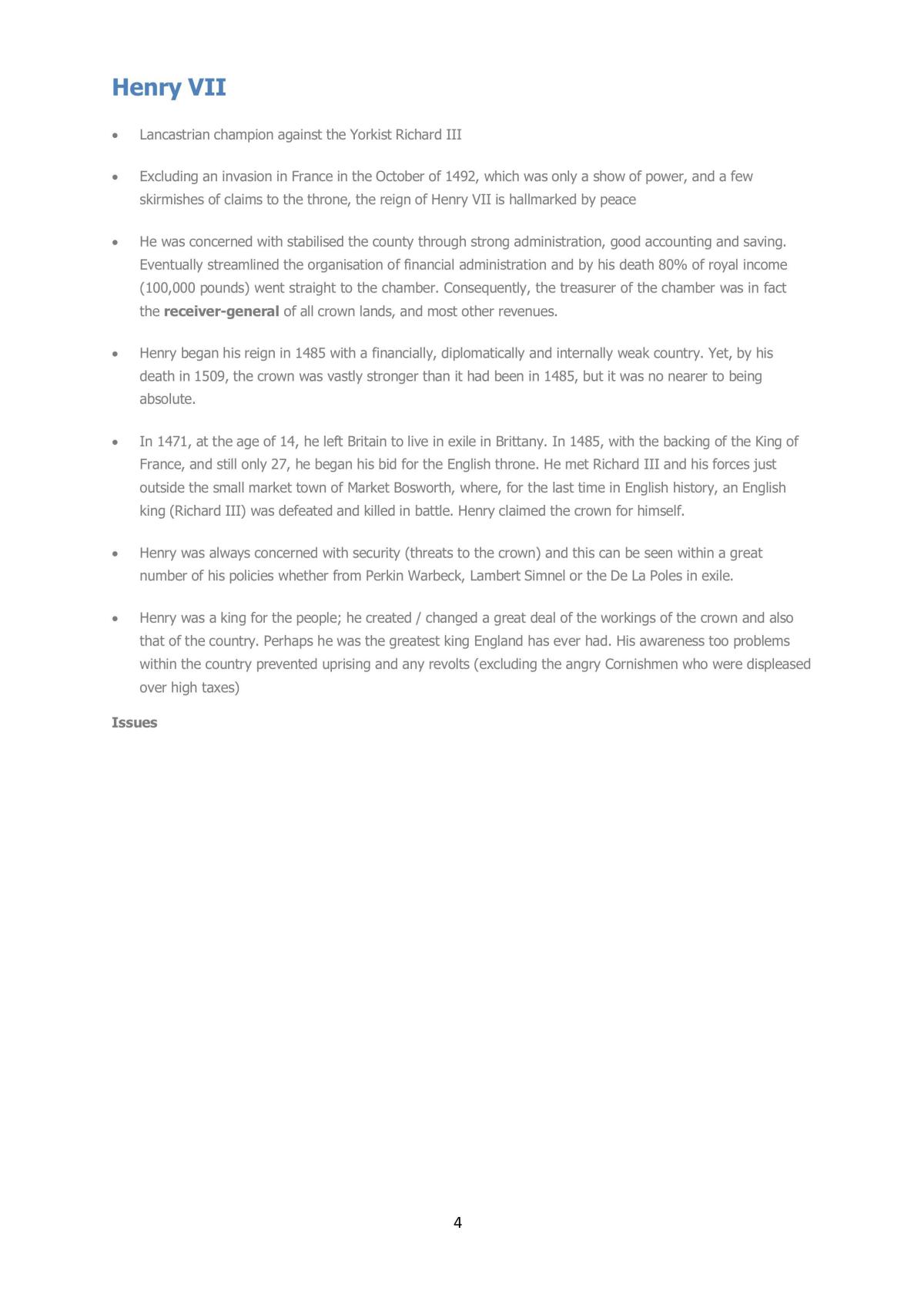 Notes on Tudor England - Page 5