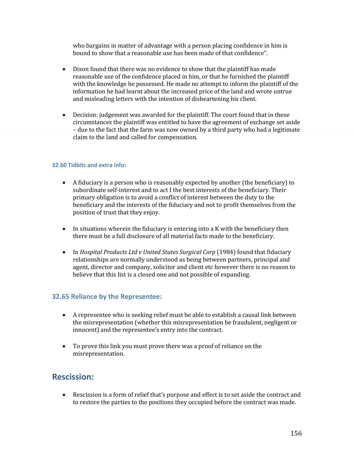 Comprehensive Notes on the Law of Contracts  - Page 156