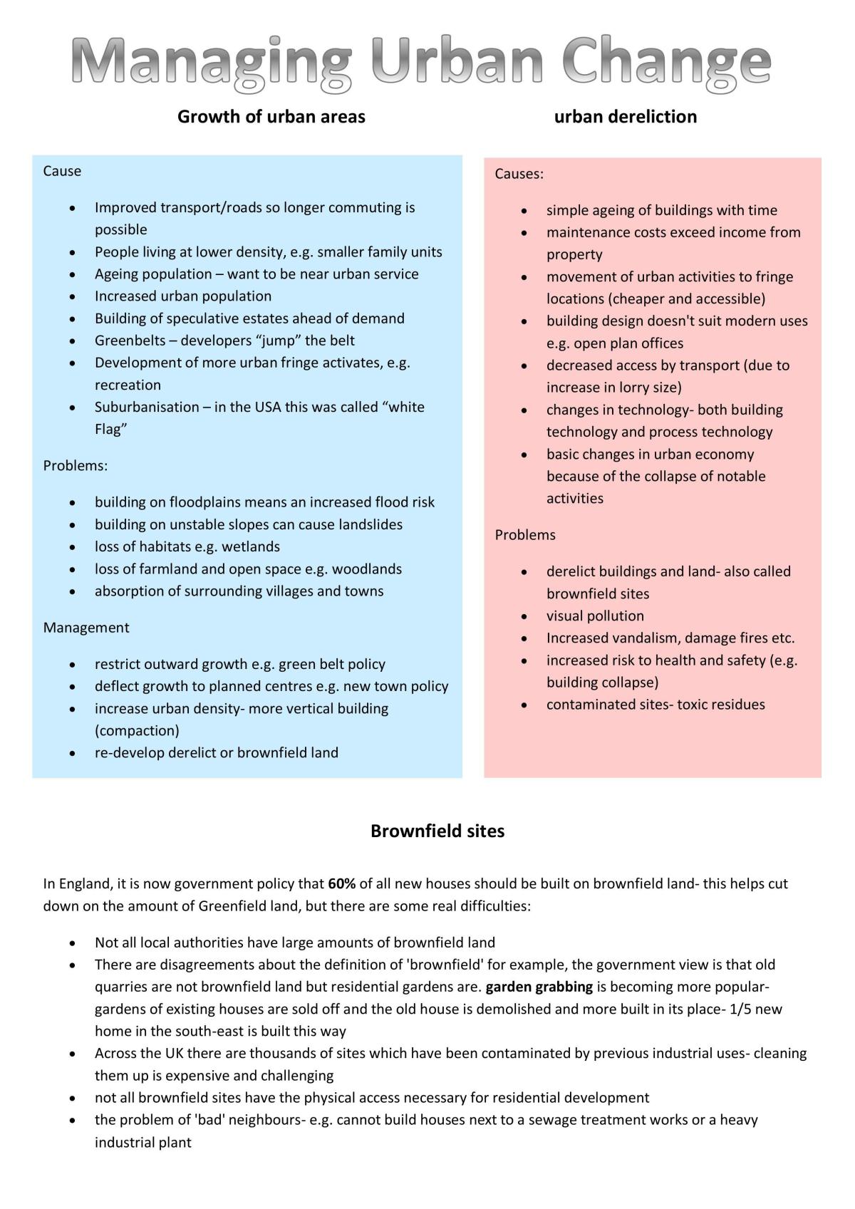 AS Level Geography Full Notes - Page 59