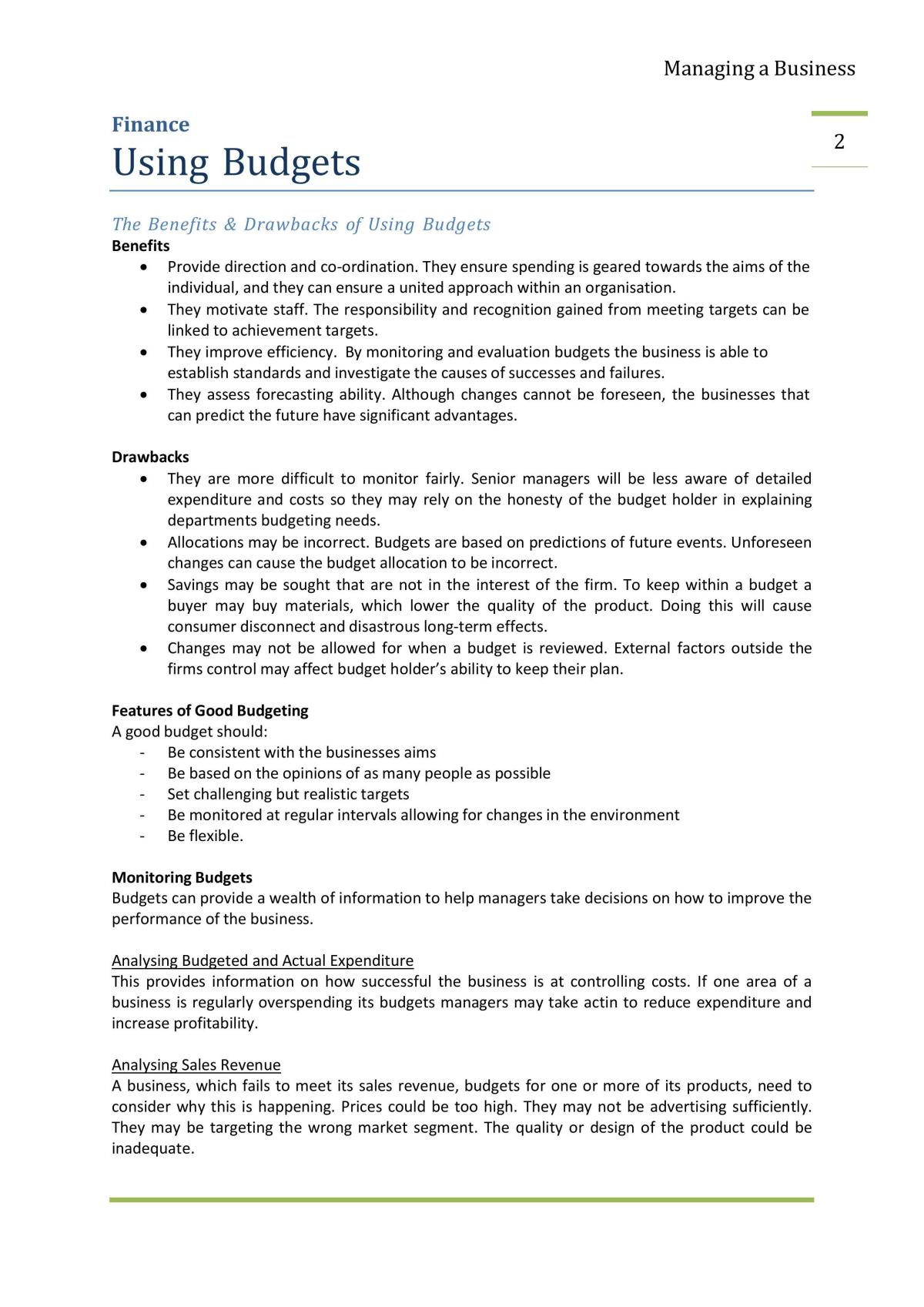 GCSE CCEA Business Studies notes  - Page 3