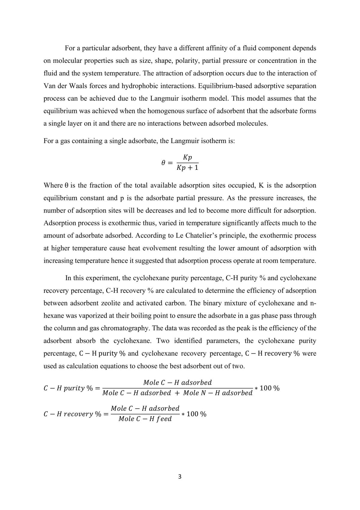 Experiment: Adsorption Column - Page 3