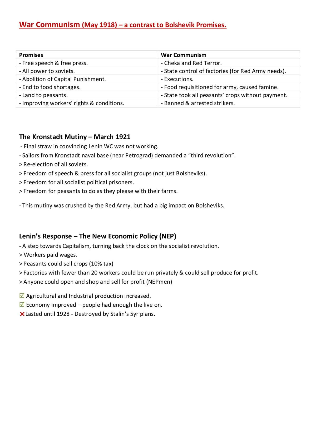 Cold War and Russian Revolution Notes - Page 16