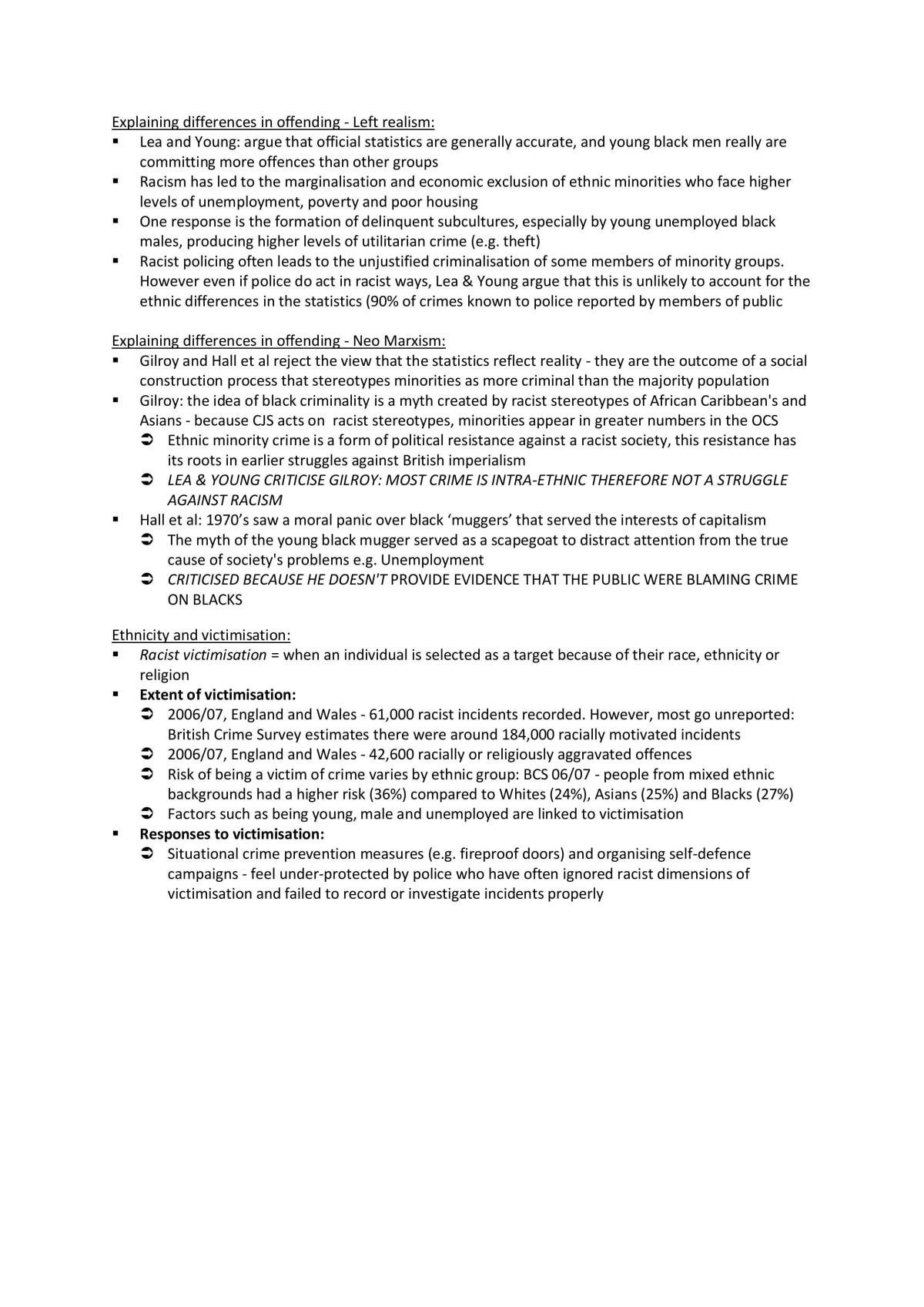 AQA A-Level Sociology notes  - Page 36