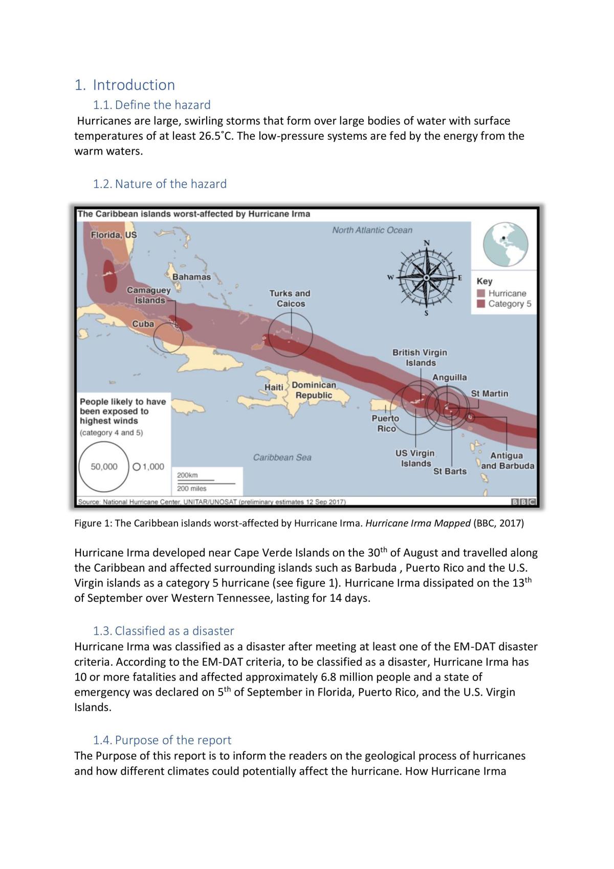 hurricane irma case study gcse geography