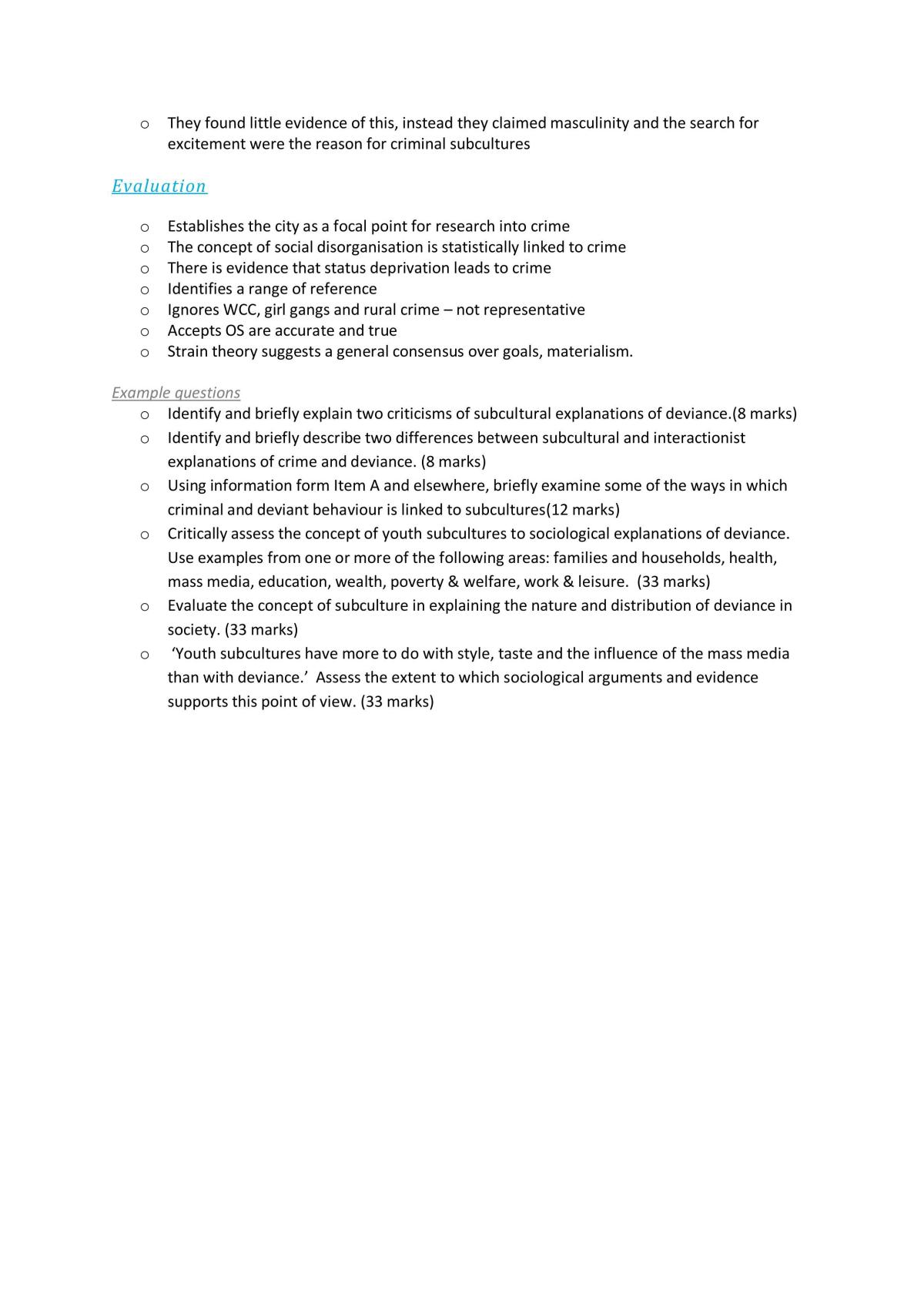 Detailed notes OCR A-Level Sociology - Page 18