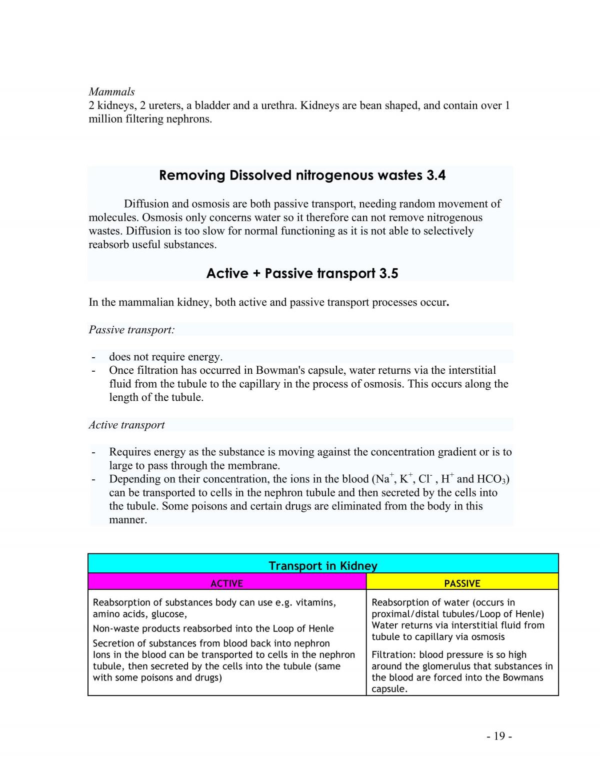 Biology Notes Preliminary - Page 19