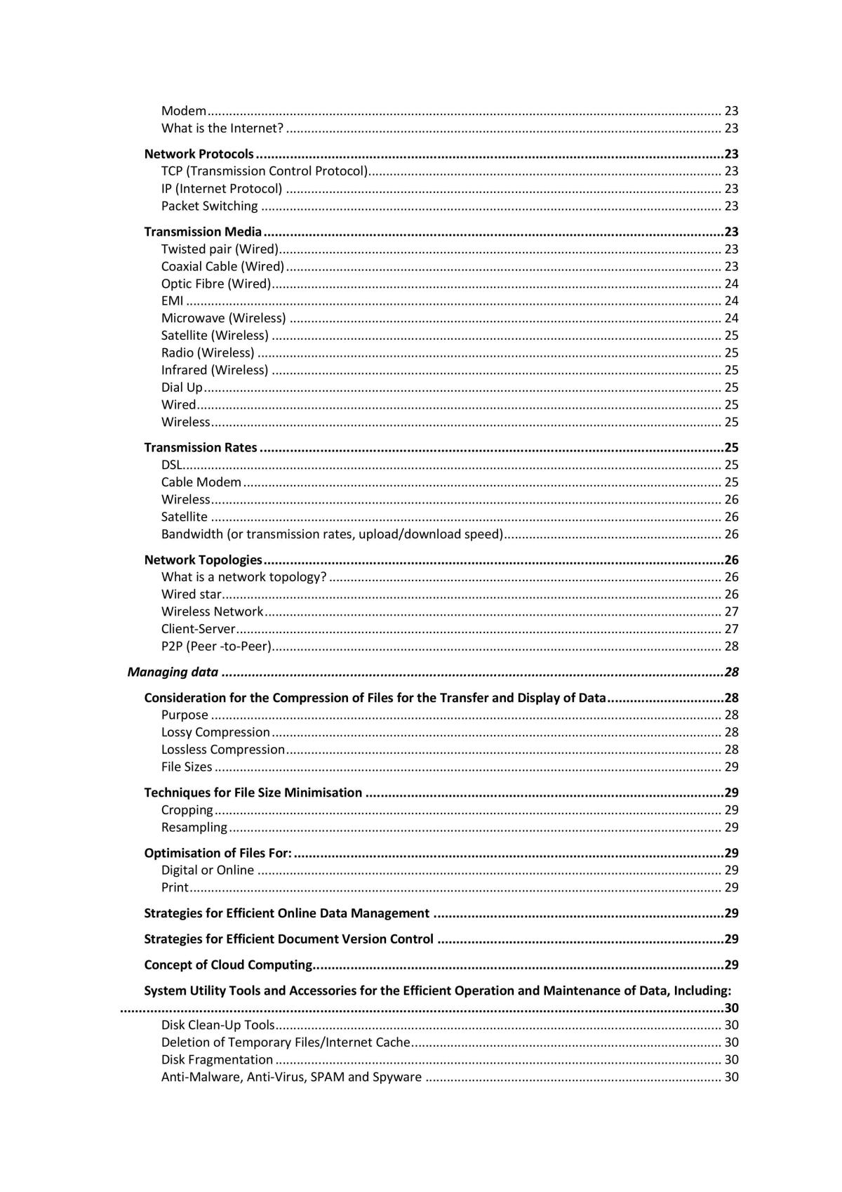 Complete Year 11 Study Notes - Page 3