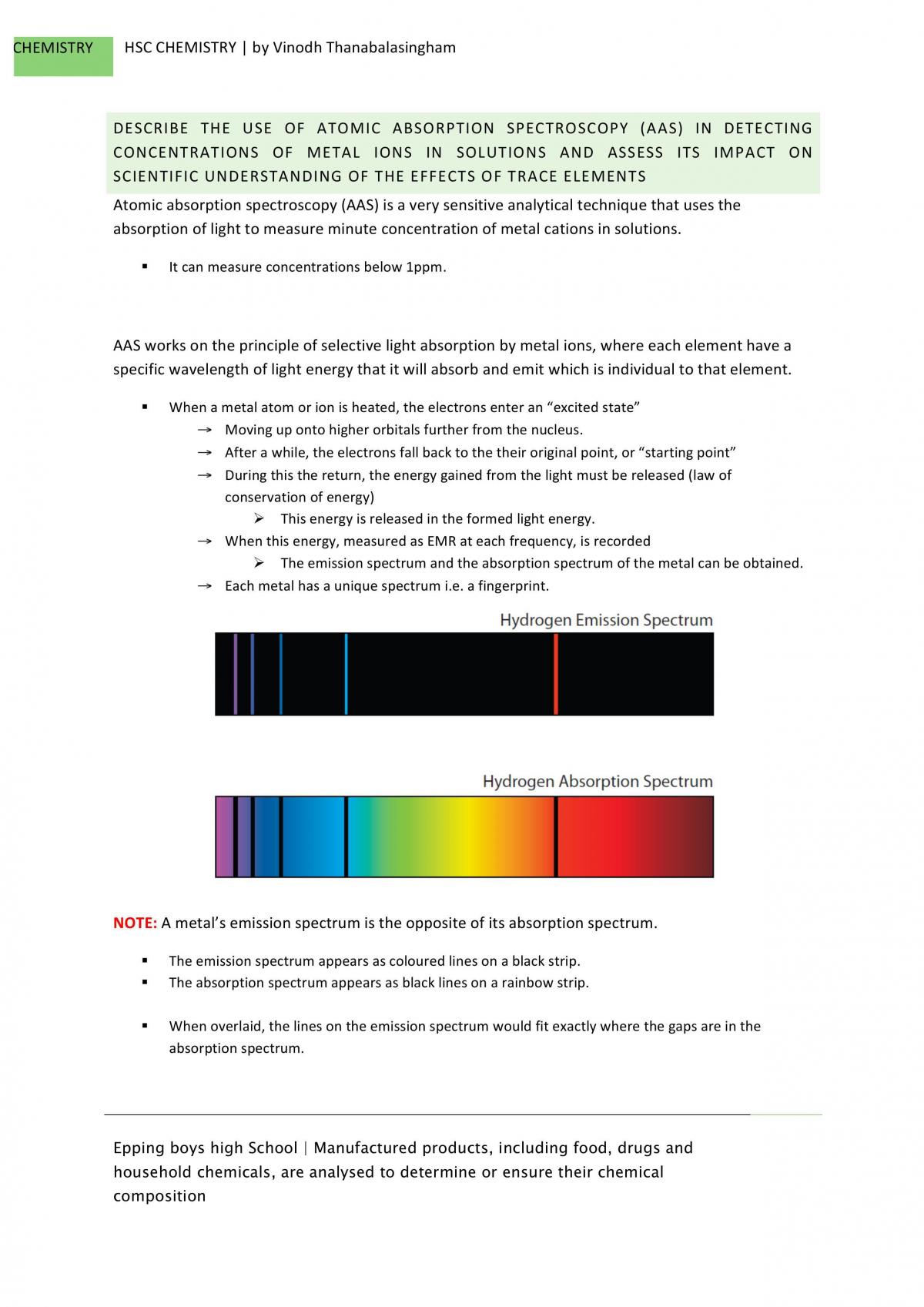 HSC Chemistry Notes - Page 93