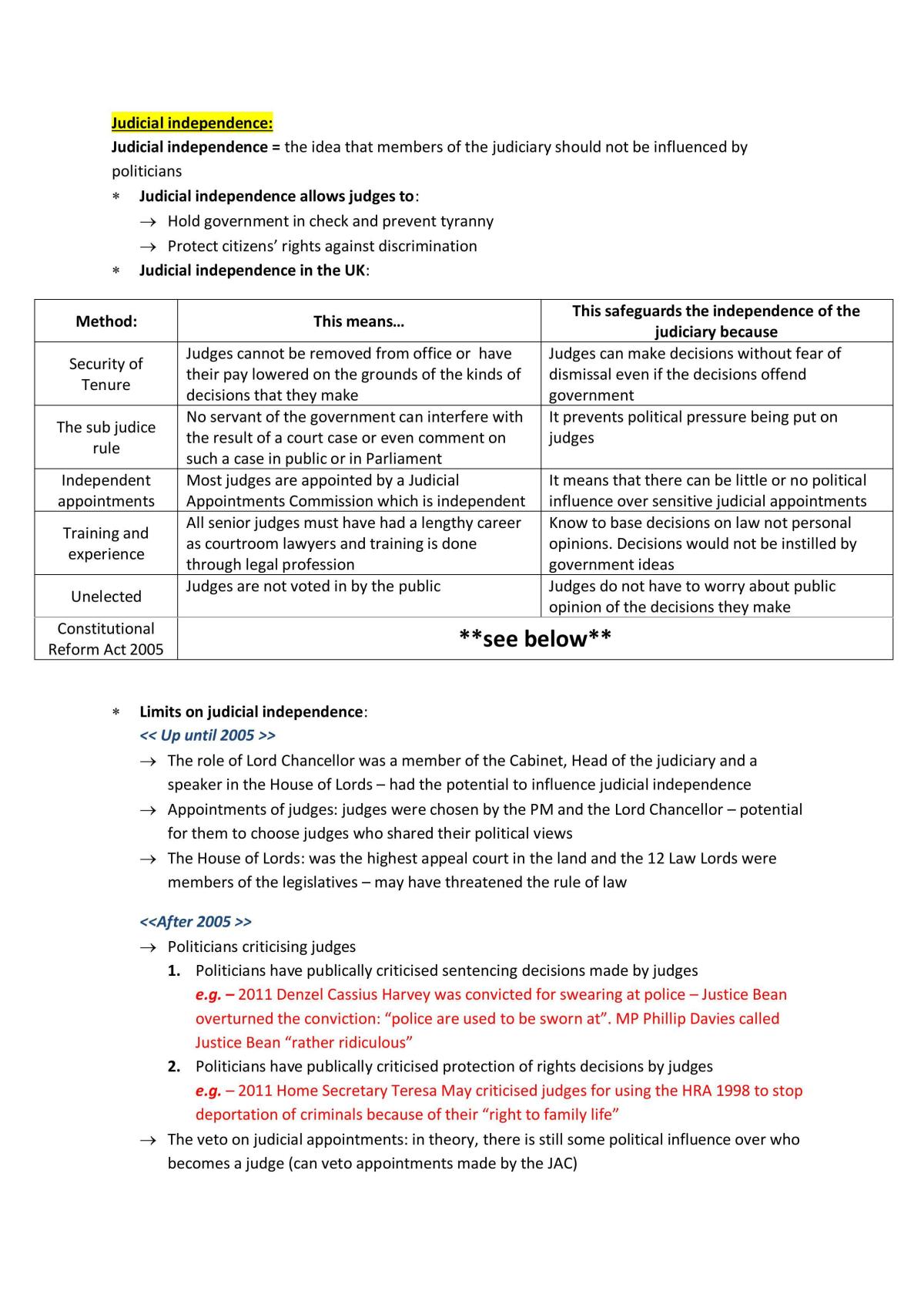 Politics- revision summary notes  - Page 53