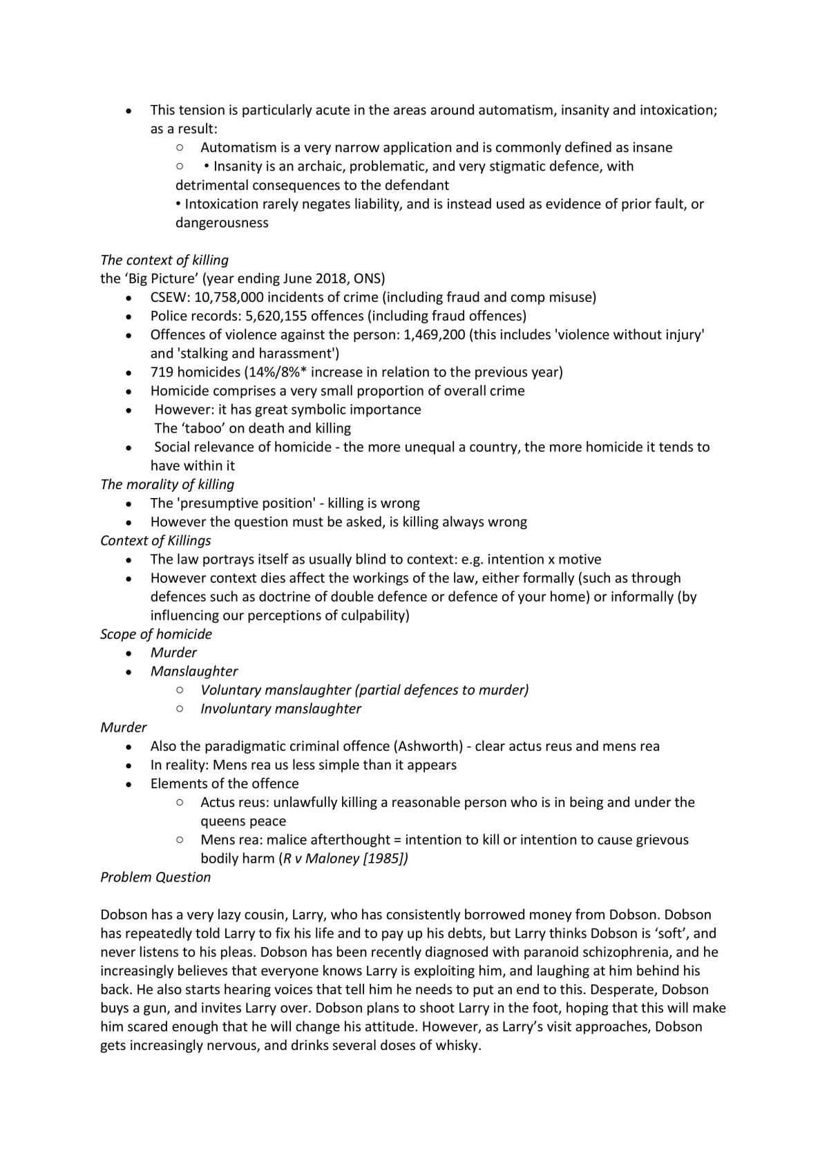 Criminal Law complete study notes  - Page 20