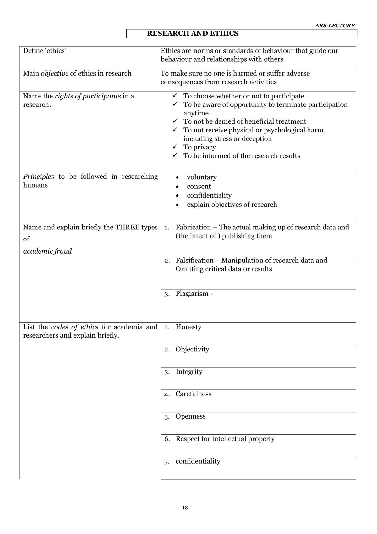 Study Notes of Academic Research Skills - Page 18