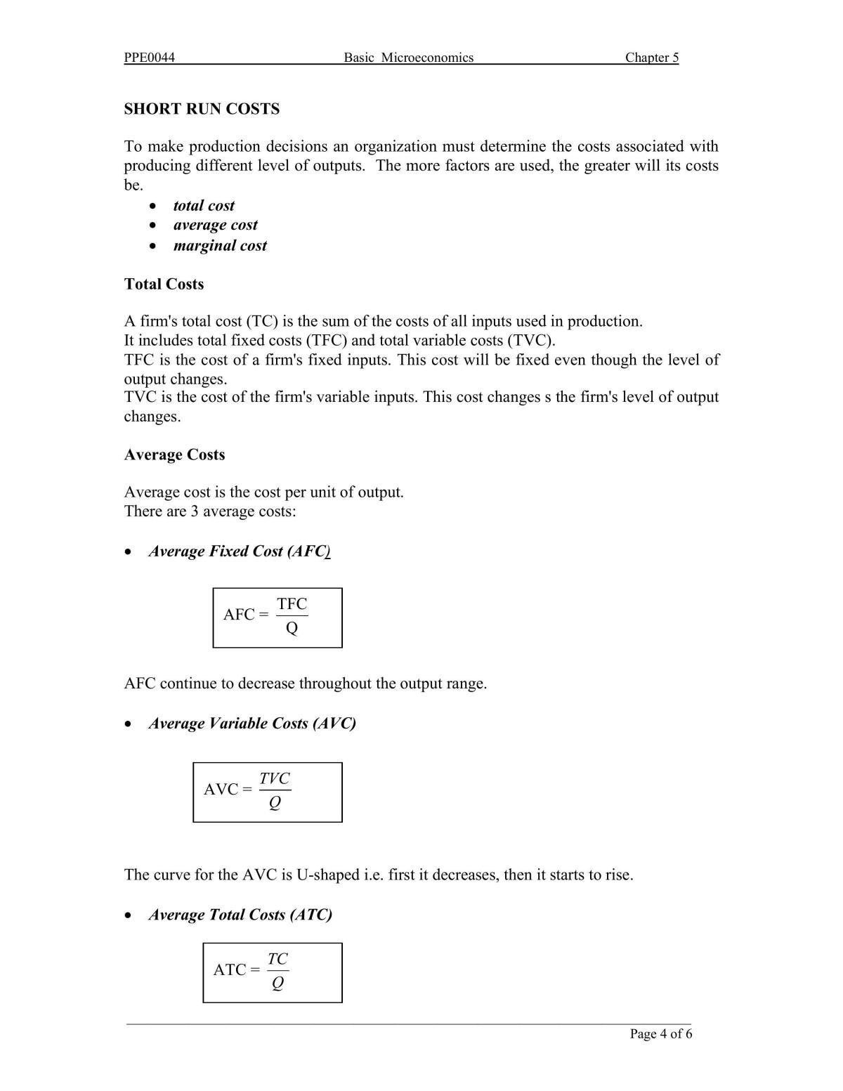 Basic Microeconomics Notes - Page 27