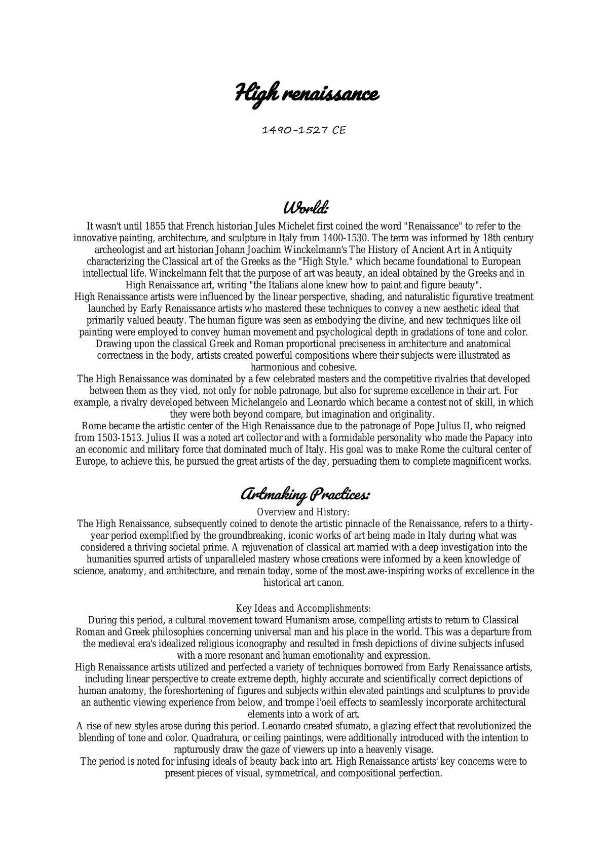Artistic Movements Timeline  - Page 18