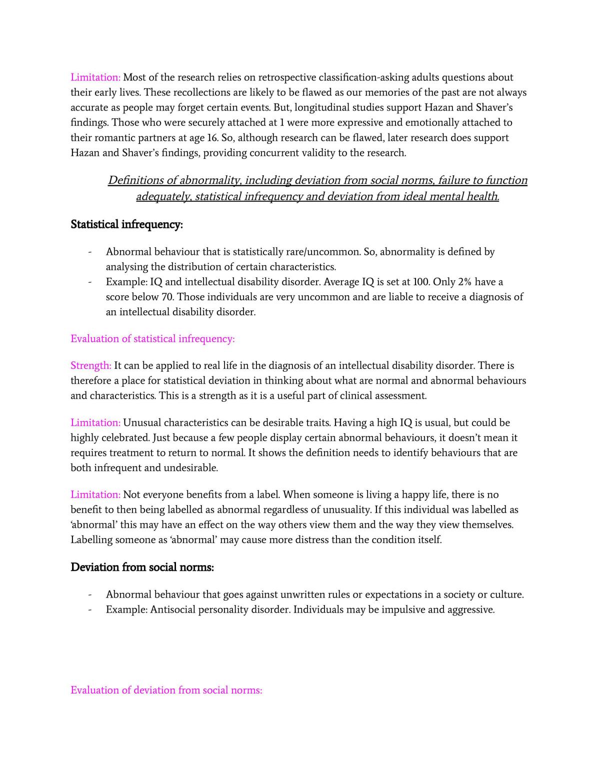 Study notes for psychology A-level - Page 22