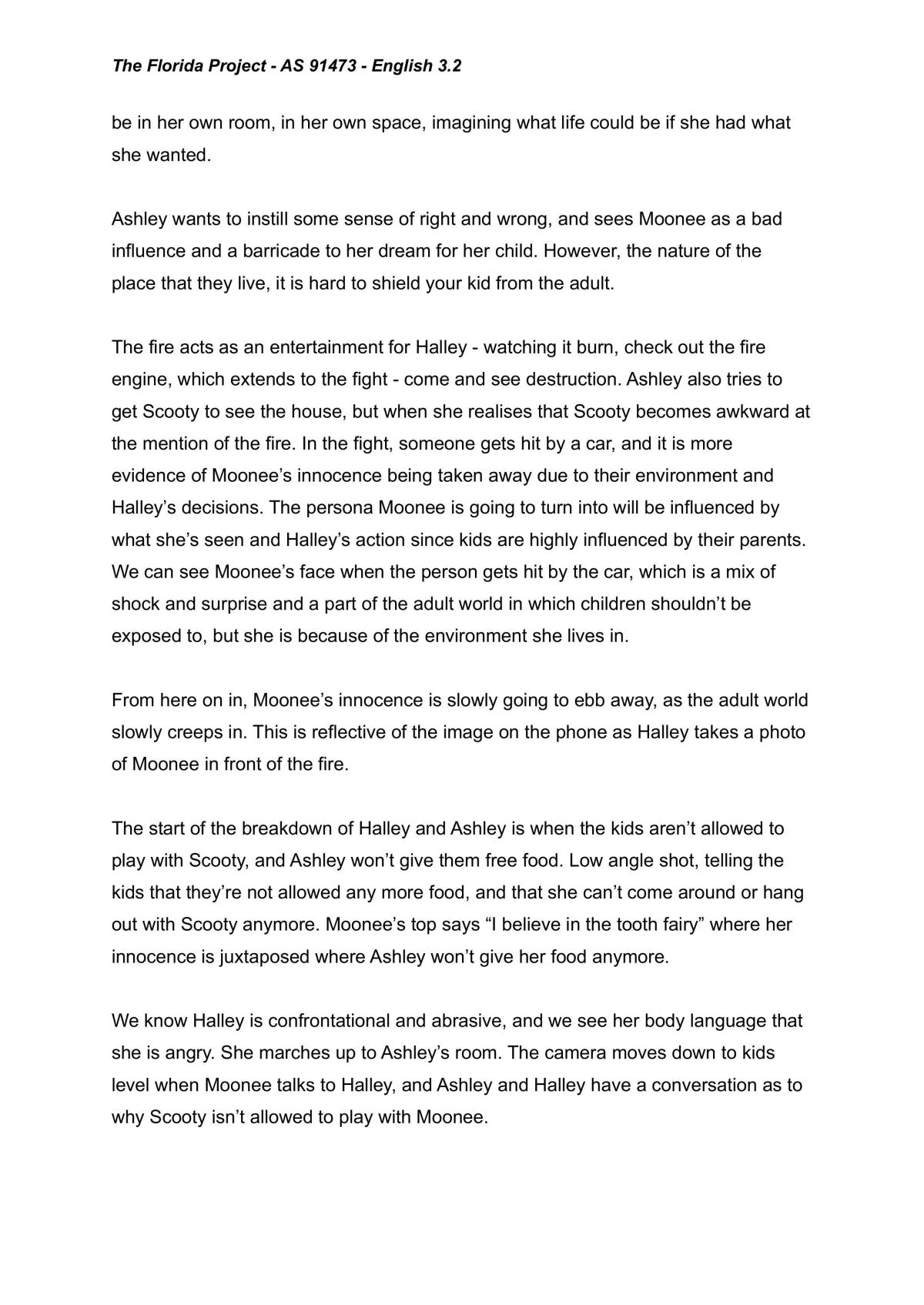 English 3.2: Full notes for the text: The Florida Project - Page 15