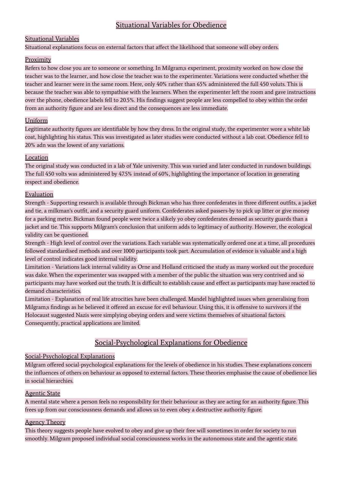 Entire Paper 1 Psychology Study Notes - Page 10