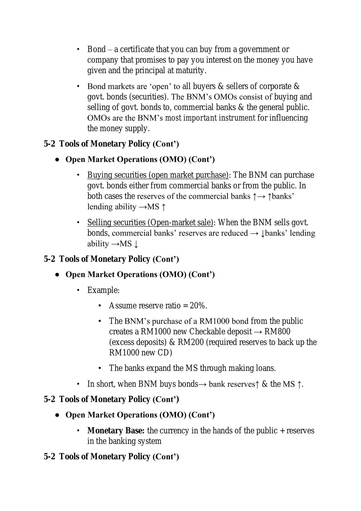 Macroeconomics Notes - Page 44