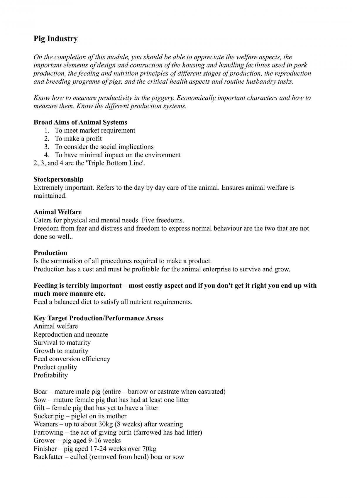 ANIM1018 Complete Subject Notes - Page 24