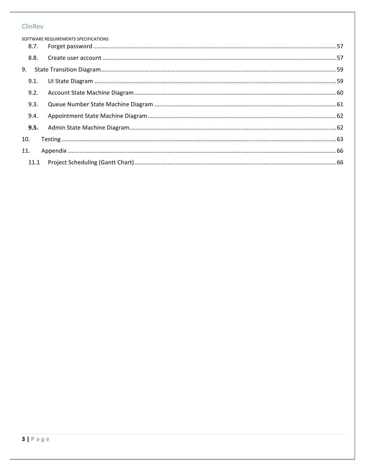 CZ2006 - Software Engineering (SRS) Report on Clinic Reservation System - Page 3