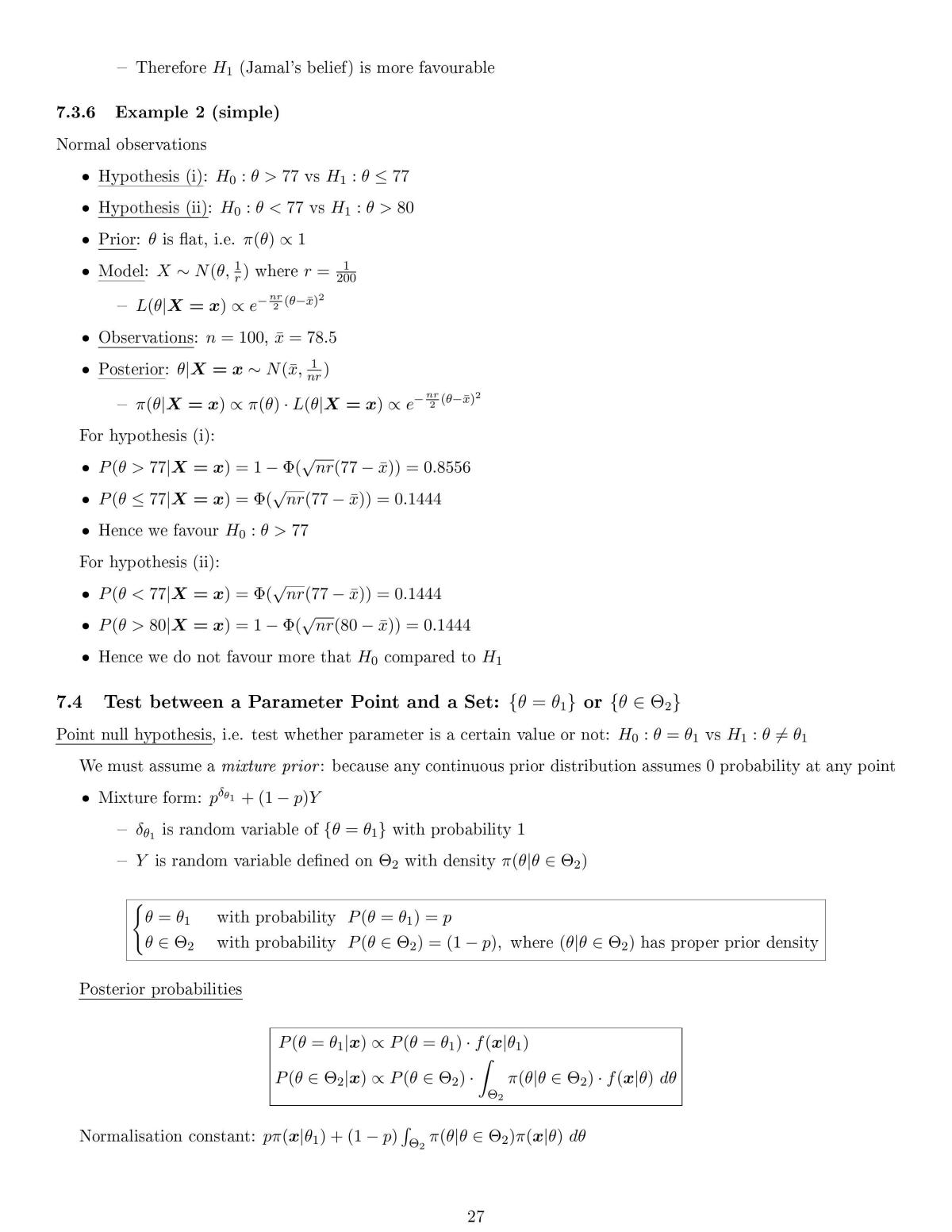 ST4234 Complete Study Notes - Page 25