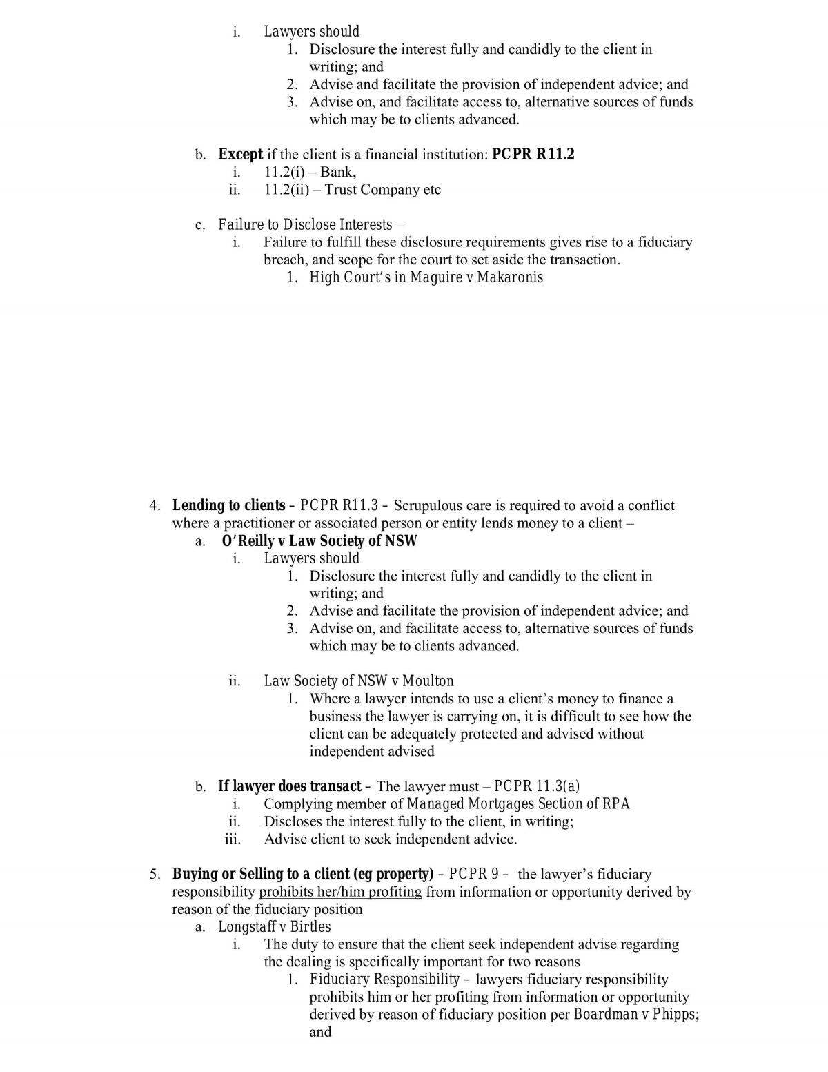 Legal Ethics Complete Course Notes - Page 69
