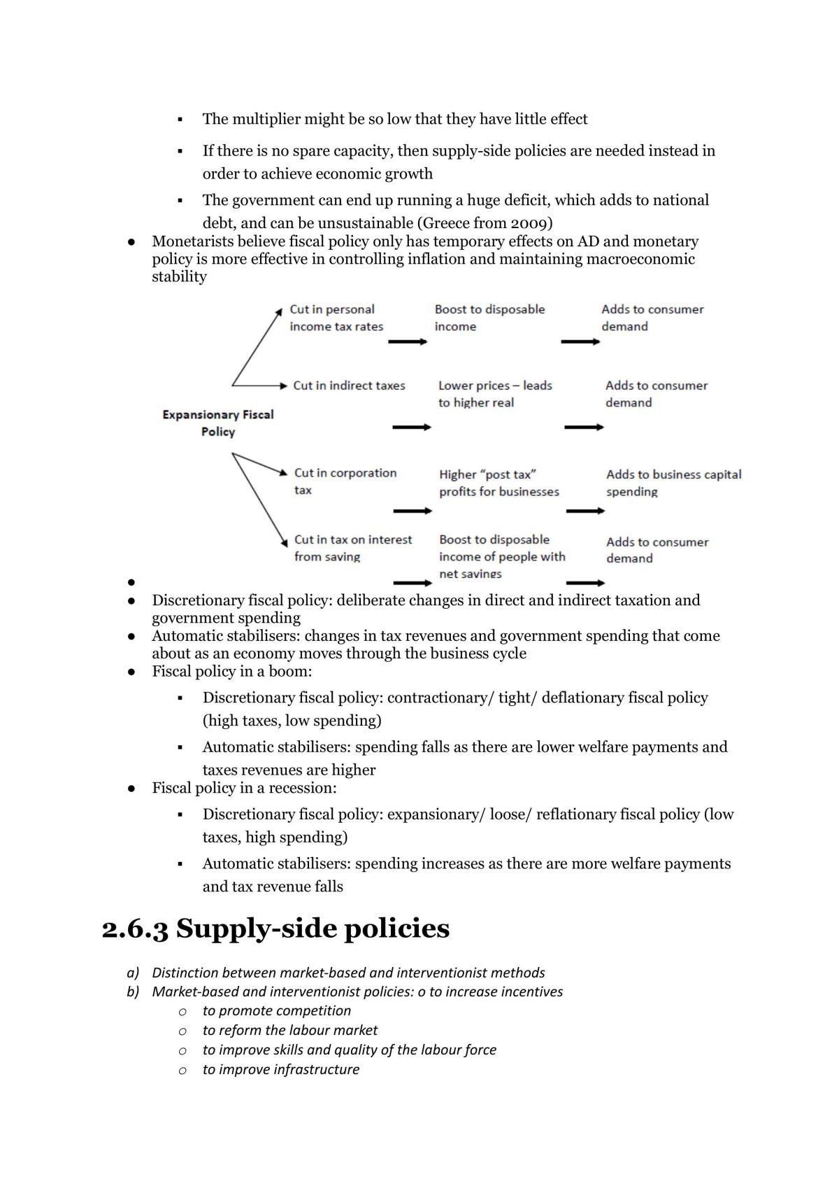 Edexcel Economics A-level Theme 2 Notes - Page 29