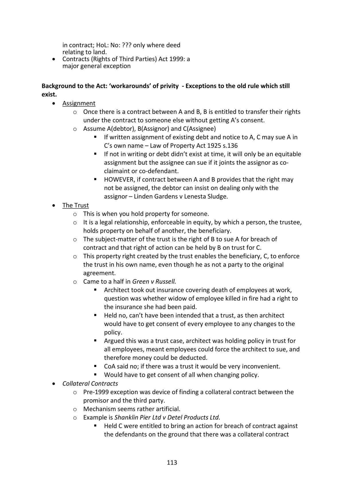 Contract Law Study Notes - Page 113