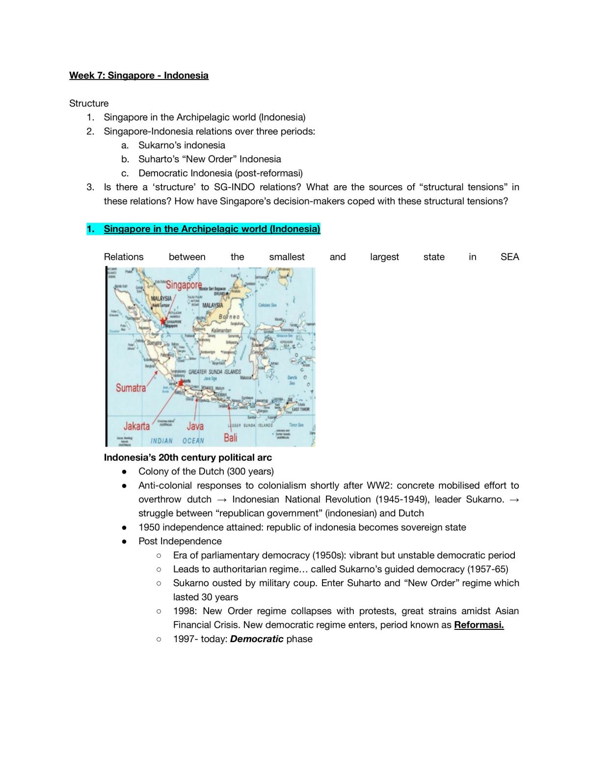 Singapore's Foreign Policy Lecture Notes - Page 22